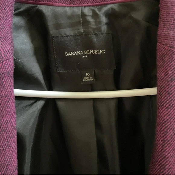 Banana Republic Wool blend Purple Blazer - Picture 3 of 3